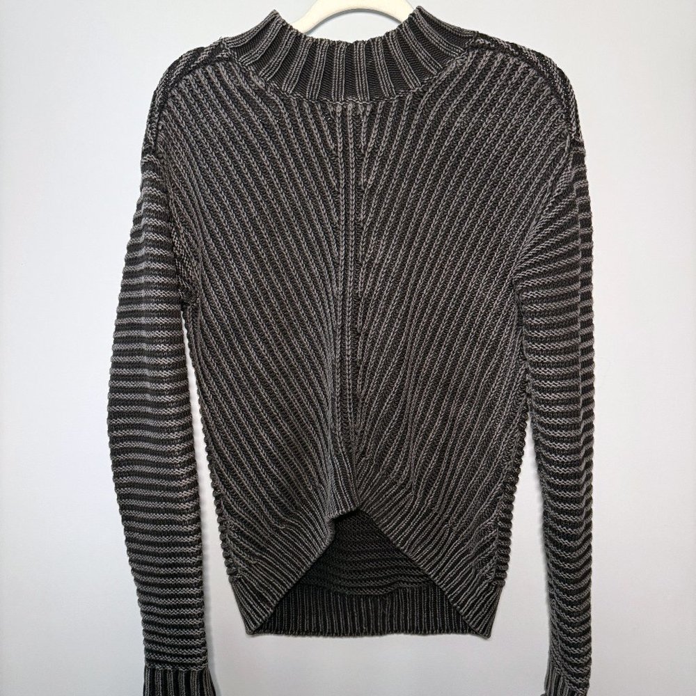 Lucky Brand Women's XS Knitted Black Smock Sweater